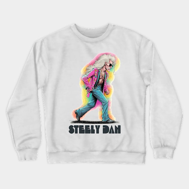 Steely Dan  - - - Original Fan Art Crewneck Sweatshirt by unknown_pleasures